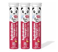 Panda Tea - Hidratación y Energía | Hibisco y Limón | 60 Pastillas Sin Azúcar | Electrolitos para una Hidratación Óptima | Ideal para el Deporte y el Día a Día