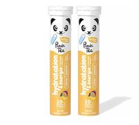 Panda Tea - Hidratación y Energía | Limón y Maracuyá | 40 Pastillas Sin Azúcar | Electrolitos para una Hidratación Óptima | Ideal para el Deporte y el Día a Día
