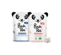 Panda Tea - Morning Boost & Super Transit - Tè Verde Energizzante e Tisana Biologica per il Transito Intestinale - 2 x 28 Bustine - Brucia Grassi, Digestione e Benessere Intestinale