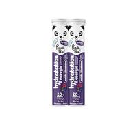 Panda Tea - Pastillas de Hidratación y Energía | Arándano y Frambuesa | Pack de 2 x 20 Pastillas Sin Azúcar | Electrolitos para una Hidratación Óptima | Ideales para el Deporte y el Día a Día