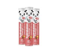 Panda Tea - Pastillas de Hidratación y Energía | Pomelo y Limón | Pack de 3 x 20 Pastillas Sin Azúcar | Electrolitos para una Hidratación Óptima | Ideales para el Deporte y el Día a Día