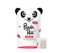 Panda Tea - Slim Tea Frambuesa y Jengibre | Té Verde Ecológico Detox para el Control del Peso | 28 Bolsitas de Muselina | Té Verde, Yerba Mate y Guaraná en Polvo | Programa de 28 Días