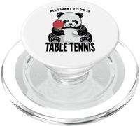 Panda Tenis de Mesa All I Want To Do Is Funny Bear Player PopSockets PopGrip para MagSafe