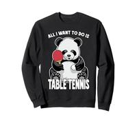 Panda Tenis de Mesa All I Want To Do Is Funny Bear Player Sudadera