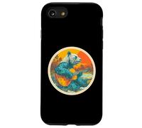 Panda Tocar Guitarra | Rock Star | 60s 70s Rock Music Carcasa para iPhone SE (2020) / 7 / 8