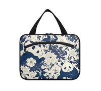 Panda Wild - Neceser colgante de viaje con gancho, lavable, para viajes, artículos esenciales de viaje, cruceros, bolso para maquillaje de mujer, talla L