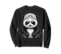 Panda with Sunglasses Graphic Motif Animal Funny Panda Bear Sudadera