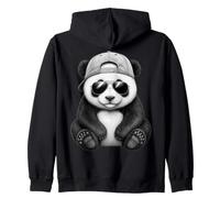 Panda with Sunglasses Graphic Motif Animal Funny Panda Bear Sudadera con Capucha