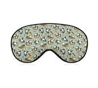 Panda Wood Bamboo Weighted Eye Mask Sleep Blindfold Correas ajustables para la cabeza Cubierta para los ojos