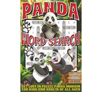 Panda Word Search: Easy To Read Print With 50+ Puzzles About Pandas, Wildlife, Nature, And More | 6x9 inch, 110 pages | Gift For Holidays, Vacations, and Spare Time