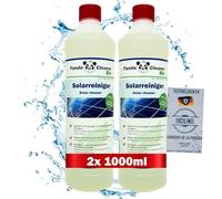 PandaCleaner Limpiador solar orgánico - Limpiador fotovoltaico de 2 L - Alto concentrado 1:100 - Limpieza del sistema fotovoltaico y prolonga el tiempo de funcionamiento (2 x 1 L)