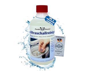 PandaCleaner® Limpiador ultrasónico para baño, concentrado para gafas, joyas, productos dentales, oro, monedas, cristal, relojes (resistentes al agua), etc., 1 l, 2 l, 3 l