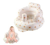 PandaEar Asiento Inflable para Bebés, Silla Infantil Inflable con Bomba de Aire Integrada para Bebés de 3 Meses+, Silla para el Suelo para Aprender a Sentarse, Modelo Oso