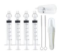 PandaEar Irrigador Nasal para Bebés con Estuche Portátil, Irrigador Nasal Profesional con Pinzas y Cepillo de Limpieza para Recién Nacidos, Infantes, Niños y Niñas, 4 piezas