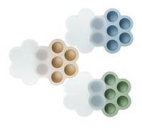 PandaEar Juego de 3 Bandejas con Tapas para Congelar Comida de Bebé, Bandeja de Silicona para Alimentador de Frutas para Bebés, Contenedor de Almacenamiento de Comida para Bebés