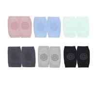PandaEar Paquete de 6 rodilleras para bebé para gatear, protectores de rodilla antideslizantes para bebés, rodilleras para niños pequeños, Multi, talla única