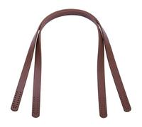 PandaHall 1 par (2 piezas) Mangos de Monedero de Cuero de 23 pulgadas Bolsos de Mano Reemplazo de Correa de Bolso de Hombro con Cierres de Aleación para Bolsos Suministros de Fabricación, Coco Marrón