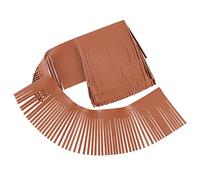 PandaHall 2 Yardas de Cuero Con Flecos de 2 m, Borlas de Piel Sintética Para Manualidades, Funda de Pañales, Ropa, Falda de Danza y Decoración