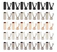 PandaHall 30 Juegos de 5 Colores de Puntas de Cordones, Aleación para Cordones y Cordones de Extremo de Metal Cabeza para Reparación de Bricolaje Sudaderas Cuerdas Elásticas Cordones