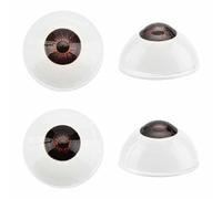 PandaHall 32mm Globos Oculares Realistas, 2 Pares Ojos Humanos Grandes Acrílicos Ojos Negros para Disfraz para Decoración de Halloween Esculturas Artísticas Marionetas Fabricación de Joyas