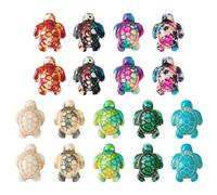 PandaHall - 45 cuentas de tortuga marina, turquesa, cuentas sueltas de tortuga, cuentas de animales marinos para verano, bohemias, pulseras, collares, joyería