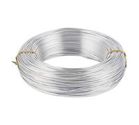 PandaHall Alambre de aluminio de 459FT 17 calibre 1.2mm alambre de aluminio del arte para la fabricación de la joyería - plata