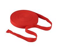 PandaHall - Cinta de algodón para banderines de 45 metros y 25 mm, cinta de sarga roja, cintas de espiga para costura, costura, alteraciones y manualidades