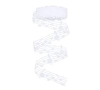 Pandahall Cinta de Notas Musicales de 10 Yardas de 1.1 Pulgadas decorativa Ribete Hueco Recortado Papel de Envoltura Accesorios de Ropa para Álbumes de Recortes Decoración de Fiesta de Cumpleaños