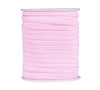 PandaHall Cordón elástico plano de 20 metros, 5 mm, de nailon, suave, elástico, cosido, cordón de lycra, para costura, manualidades, diadema, accesorios para hacer joyas