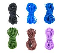 PandaHall - Cuerdas de goma huecas de 30 m, 2 mm, para tejer puntadas, tubo, cuerda de barbería, alambre de memoria envuelto para pulseras, manualidades, joyería