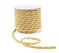 PandaHall Cuerdas de torsión de 8 mm, cuerda de cuerda de 20 yardas, cuerda de seda trenzada sólida, cuerda de satén trenzada, alzapaños de cortina, cordón de honor