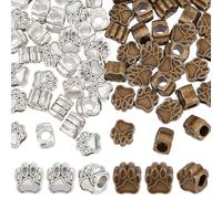 PandaHall Elite 60 cuentas de metal para pulsera europea, collar y joyería