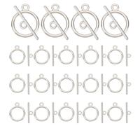 PandaHall Elite - Cierres T Toggle Conector de aleación, 40 palancas en barra T, estilo tibetano, para joyería, 15-21x2 mm