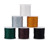 PandaHall Elite Hilo de Nailon Trenzado para persianas venecianas/enrollables, cordón de Repuesto, 6 Colores - 210 Yardas, 0.8mm