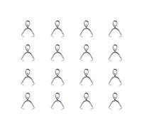 Pandahall Elite Pinch Bails de Acero Inoxidable 304 Dangle Charms Joyería Findings
