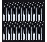 Pandahall Elite Puntas de Pegamento, 100 Piezas Pegamento de Plástico Extensor de Pegamento de Precisión para Manualidades Ranura para Trastes de Guitarra Dispensadores de Adhesivos, Blanco