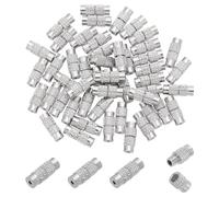 PandaHall Elite & reg Enlaces de Tornillo, Platino, 12x4 mm, agujero: 1 mm; 50pcs