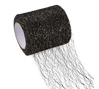 Pandahall - Red de encaje de telaraña de 20 yardas, 3 pulgadas, rollo de cinta de malla negra, tul con agujero grande para manualidades, flores, regalo, embalaje, falda, cortina de puerta, fondo