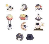 Pandahall Various Theme Alloy Enamel Brooches Lapel Brooch Enamel Pin Set, Aleación con esmalte