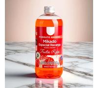PANDAHOME Ambientador Mikado Reposición 500ML - Recarga de Aroma Natural y Equilibrado FRUTOS ROJOS Pack de 3
