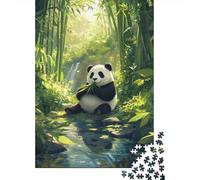 PandaInBambooForest Rompecabezas NatureArt 1000 Piezas de Papel Reciclado Adultos Y Mayores De 12 Años para Adultos Educativo y Desafiante 70x50cm/1000pcs