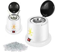 PANDAROJO Esterizador cuarzo Manicura y Pedicura Esterilizador 100W con Bolas de Cuarzo Instrumento Desinfección y Limpieza a 250 Grados para peluqueria y estetica (BLANCO), 1.0 unidad