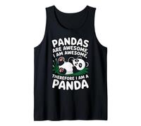 Pandas Are Awesome I Am Awesome Funny Panda Quote Camiseta sin Mangas