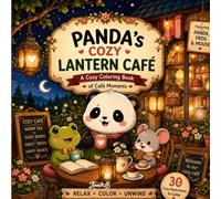 Panda's Cozy Lantern Café: A Cozy Adult Coloring Book with Cute Woodland Animals, Relaxing Café Scenes, Tea Time, Coffee, Cakes, Lantern-Lit Interiors, and Peaceful Forest Escapes