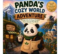 Panda's Cozy World Adventure: A Story Coloring Book Featuring 41 Cozy Adventures for Kids Ages 4-8