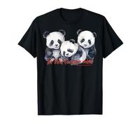 Pandas Felices Aliento Mindfulness Compasión Meditar Bondad Camiseta