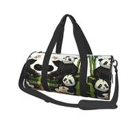 Pandas of Father and Son Bolsa de viaje de lona, gran capacidad, se puede llevar en el hombro