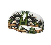 Pandas of Father and Son - Diadema de entrenamiento que absorbe la humedad, bandas para el sudor para correr, ciclismo, fútbol, yoga, diadema para mujeres y hombres