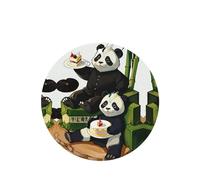 Pandas of Father and Son - Juego de 4 tarjetas aromáticas para colgar en el armario, baño, ambientadores de coche, de larga duración