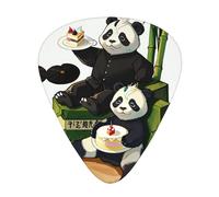 Pandas of Father and Son Púas de guitarra elegantes y duraderas, tres tipos de púas de guitarra finas, medianas y pesadas (12 piezas), adecuadas para guitarra, bajo, guitarra eléctrica, ukelele,